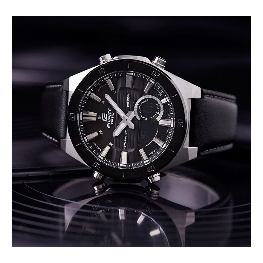 CASIO EDIFICE Series Vintage Fashion Men's Mens Black Analog ERA-110BL-1A