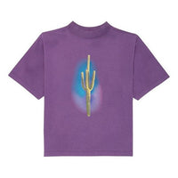Men's PALM ANGELS Pattern Short Sleeve Purple PMAA054E20JER0043755