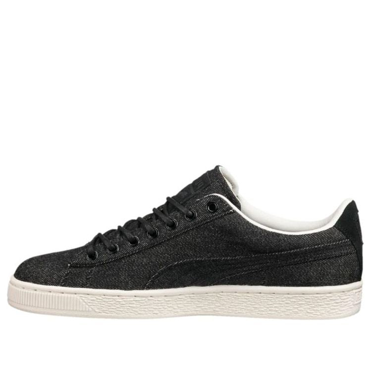 PUMA Basket Classic Denim Leisure Shoes Black 362555-03