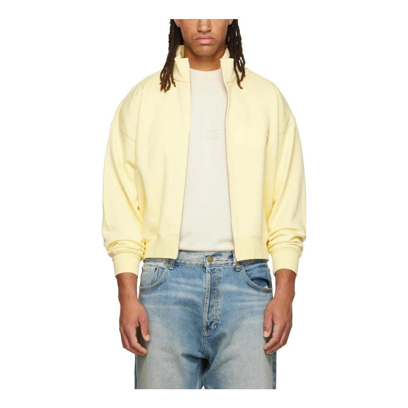 Fear of God Essentials FW22 Full Zip Jacket 'Canry' FOG-FW22-323