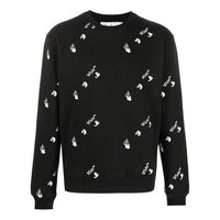 Off-White SS21 Printing Slim Fit Round Neck Black OMBA025R21FLE0091001