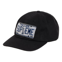 Supreme SS20 Week 1 License Plate 6-Panel Cap 'Black' SUP-SS20-210