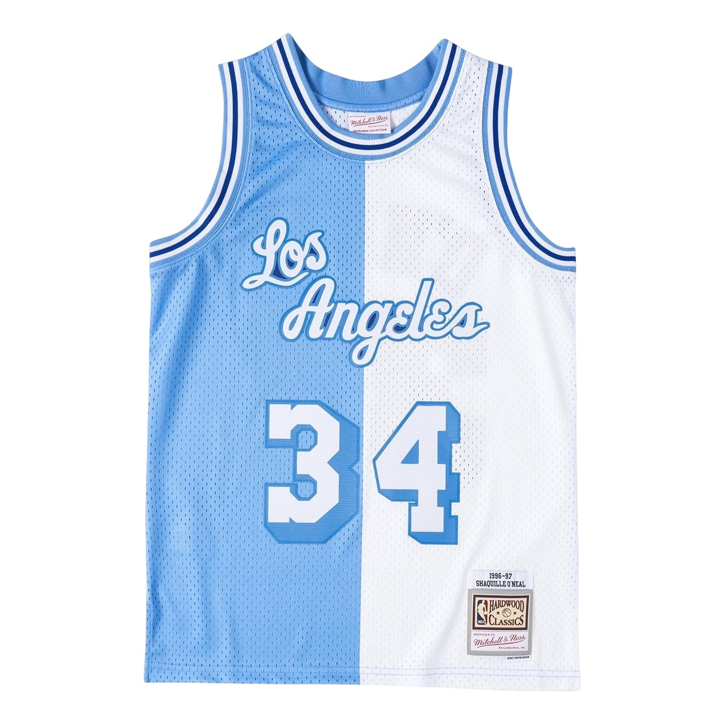 Mitchell & Ness x NBA Los Angeles Lakers 1984-85 Split Swingman Jersey 'Magic Johnson 34' SMJY4845-LAL96SONBLWH
