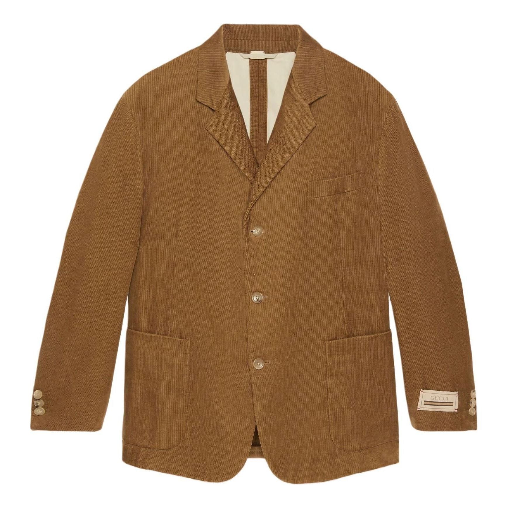 Gucci Velvet Corduroy Formal Jacket 'Brown' 762024-ZAPBV-2003