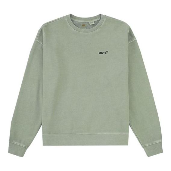 Levis Unisex Logo Bandhnu Knitting Round-Neck Sweatshirt Green A0717-0007