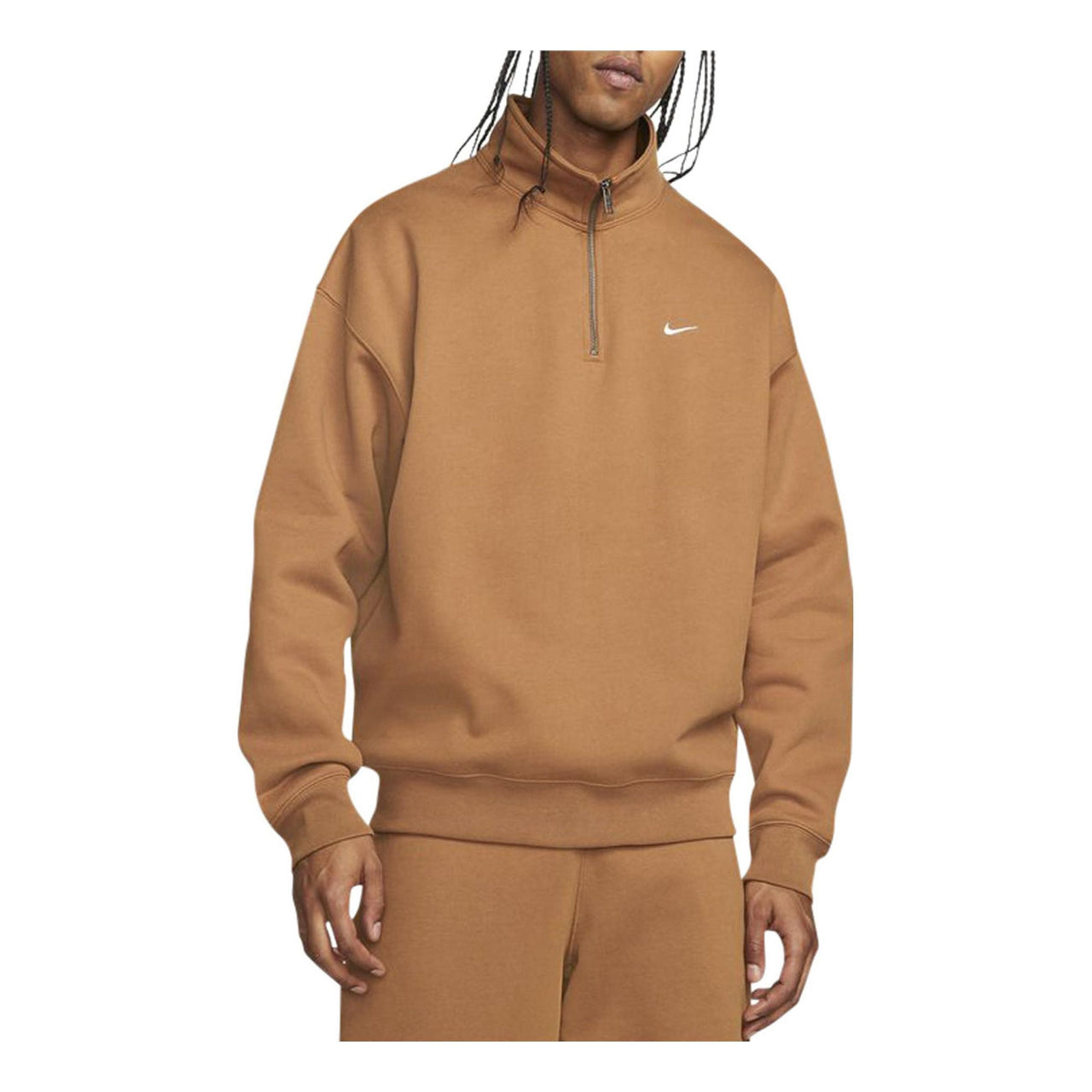 Nike Solo Swoosh 1/4-Zip Top 'Ale Brown' DQ5209-270
