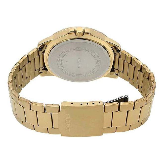 CASIO Stainless Steel Strap Mens Gold Analog MTP-VD01G-1B