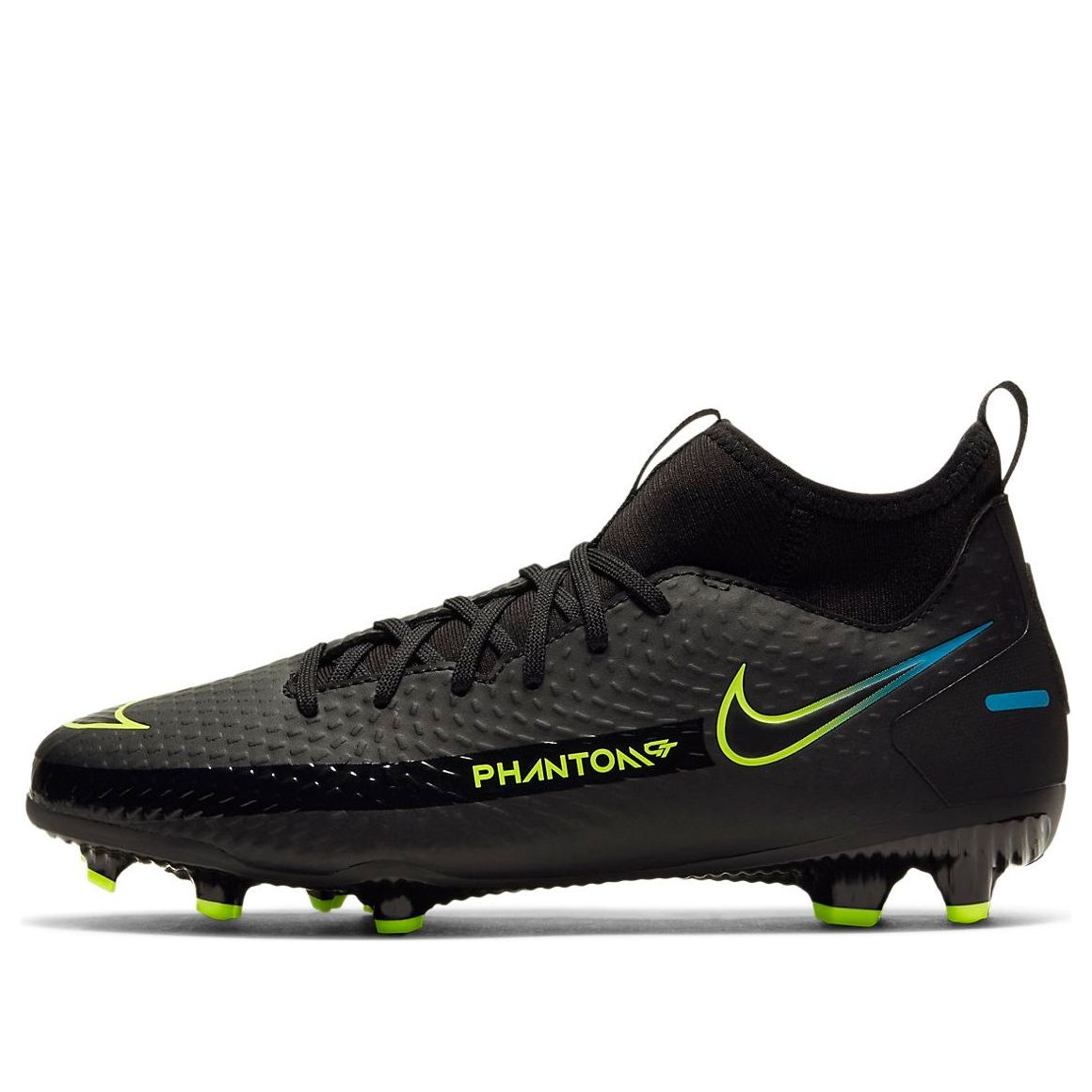(GS) Nike Phantom GT Academy DF FG MG 'Black Yellow' CW6694-090