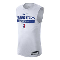 Nike x NBA Golden State Warriors Sleeveless Practice T-Shirt 'White' DR6765-100