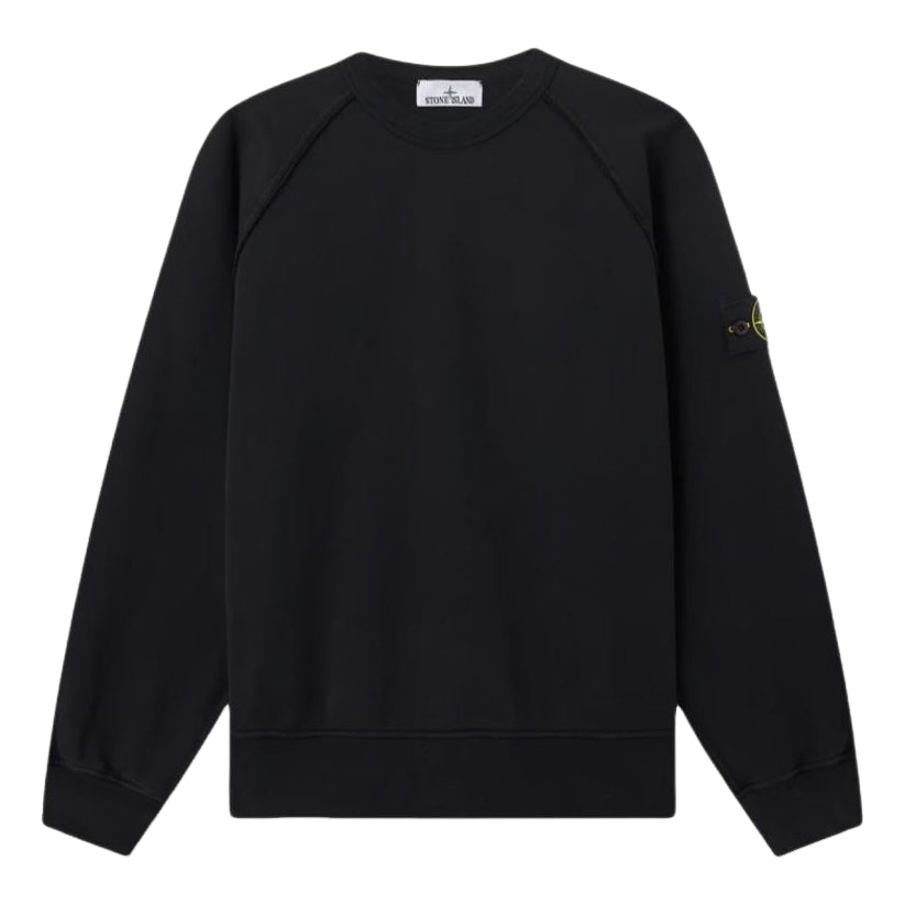 STONE ISLAND 6100041 Oversized Crewneck Sweatshirt 'Black' L1S156100041S0051V0029