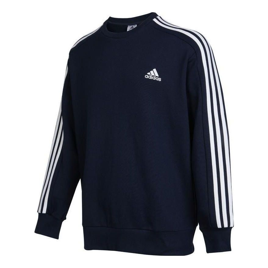 adidas Essentials French Terry 3-Stripes Sweatshirt 'Navy' IC9318