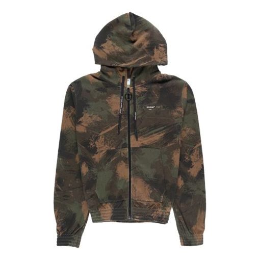 Off-White FW19 Camouflage Print Zipped OMBE001E19E300189901