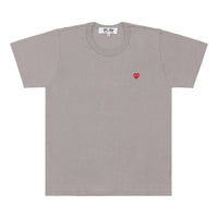 (WMNS) COMME des GARCONS PLAY Coloured Small Emblem T-Shirt 'Grey' AZ-T313-051-6
