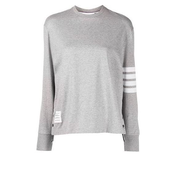 (WMNS) THOM BROWNE T-Shirt 'Gray' FJS066A-06221-055