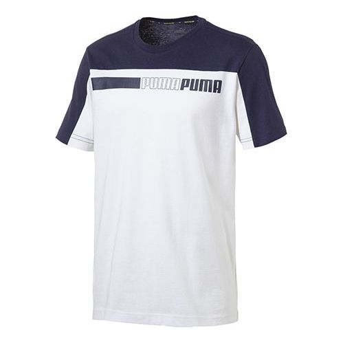 PUMA Minimalistic Colorblock Short Sleeve White 844159-02
