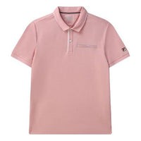 FILA White Colorblock Logo Short Sleeve polo Pink F11M121120F-PK