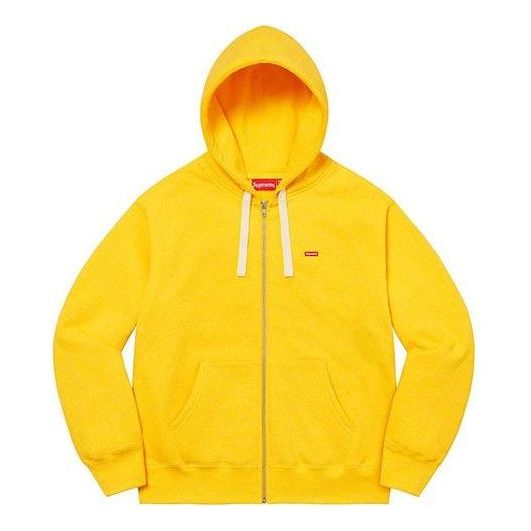 Supreme Small Box Drawcord Zip Up Hooded Sweatshirt 'Yellow' SUP-FW22-799
