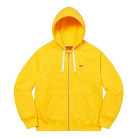 Supreme Small Box Drawcord Zip Up Hooded Sweatshirt 'Yellow' SUP-FW22-799