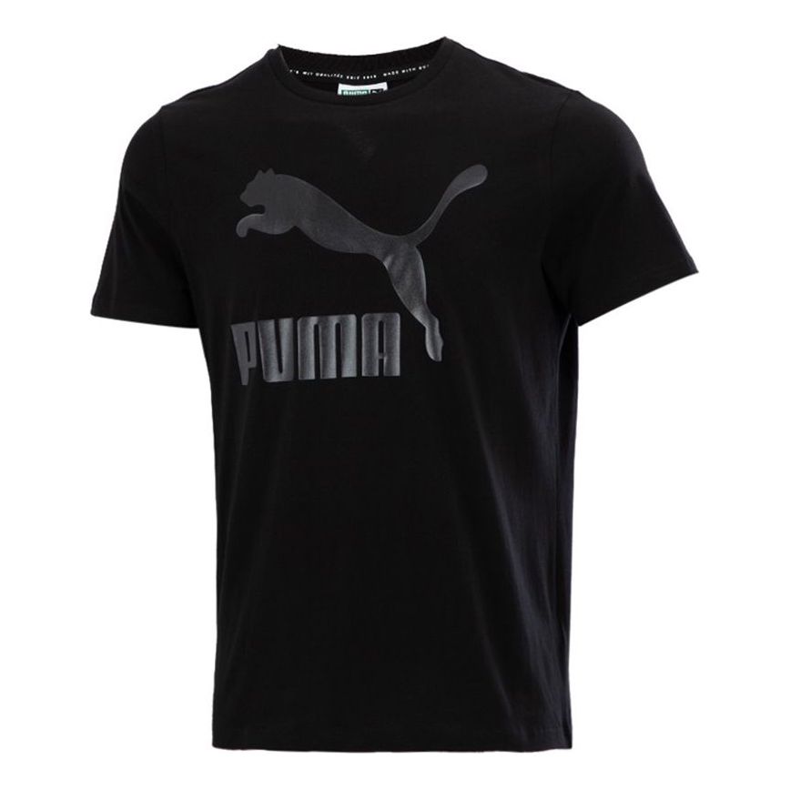 PUMA Sport CasualLogo Printing Short Sleeve Black 532280-56