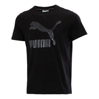 PUMA Sport CasualLogo Printing Short Sleeve Black 532280-56