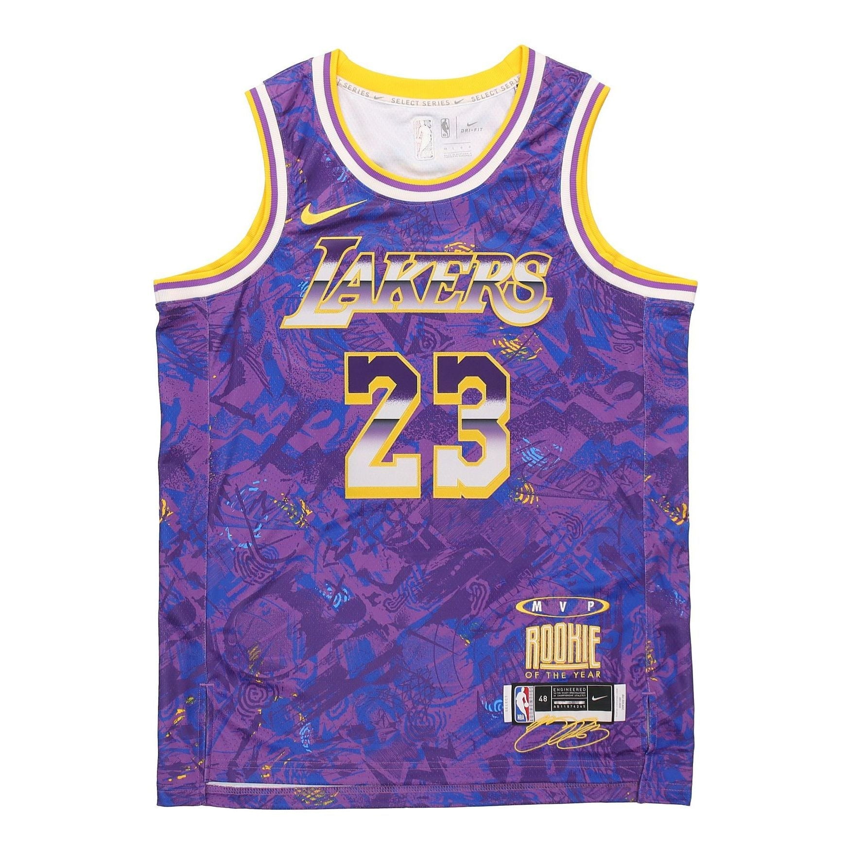Nike NBA Retro Basketball Vest SW Fan Edition LeBron James 23 Purple DA6951-504