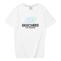 Skechers Logo Printed Tee 'White Blue Black' L122U199-0019