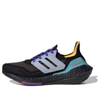 (GS) adidas Ultraboost 21 J 'Black Pulse Aqua' GX2561