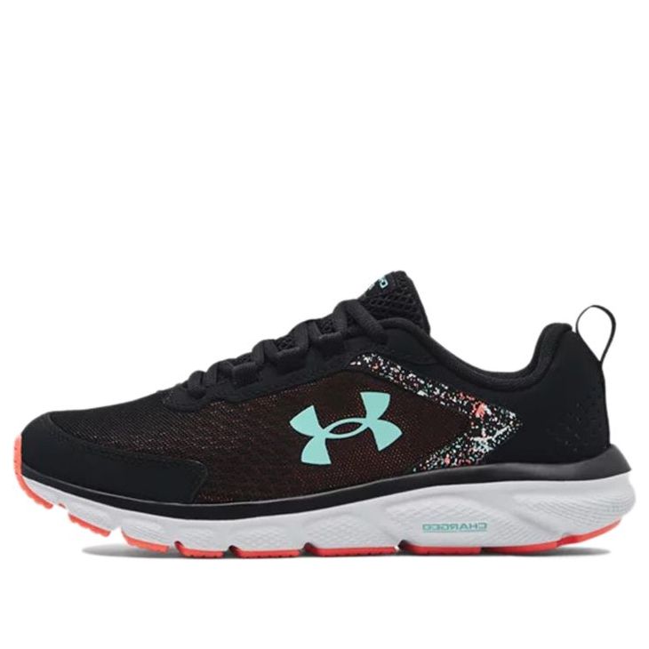 (WMNS) Under Armour Charged Assert 9 'Paint Splatter - Black Tile Blue' 3025245-001
