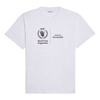 Balenciaga SS21 Logo Round-neck Tee Grey 612965THV841167