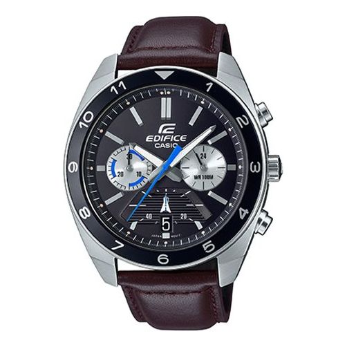 CASIO Waterproof EDIFICE Mens Brown Analog EFV-590L-1AVUPF