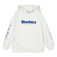 (GS) Skechers Logo Printed Hoodie 'White Blue' L423K111-0074