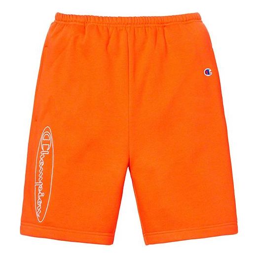 Supreme x Champion SS19 Outline Sweatshort Orange SUP-SS19-10077