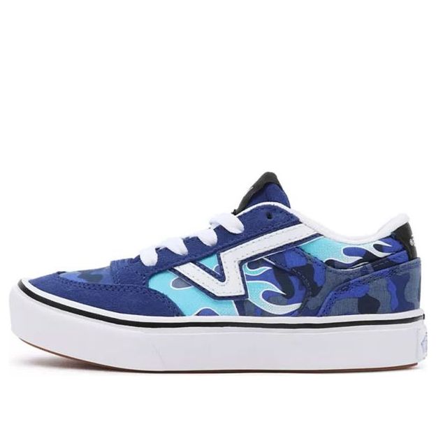 (PS) Vans Camo Flame Lowland Comfycush 'Blue White Black' VN0A5KRMABW