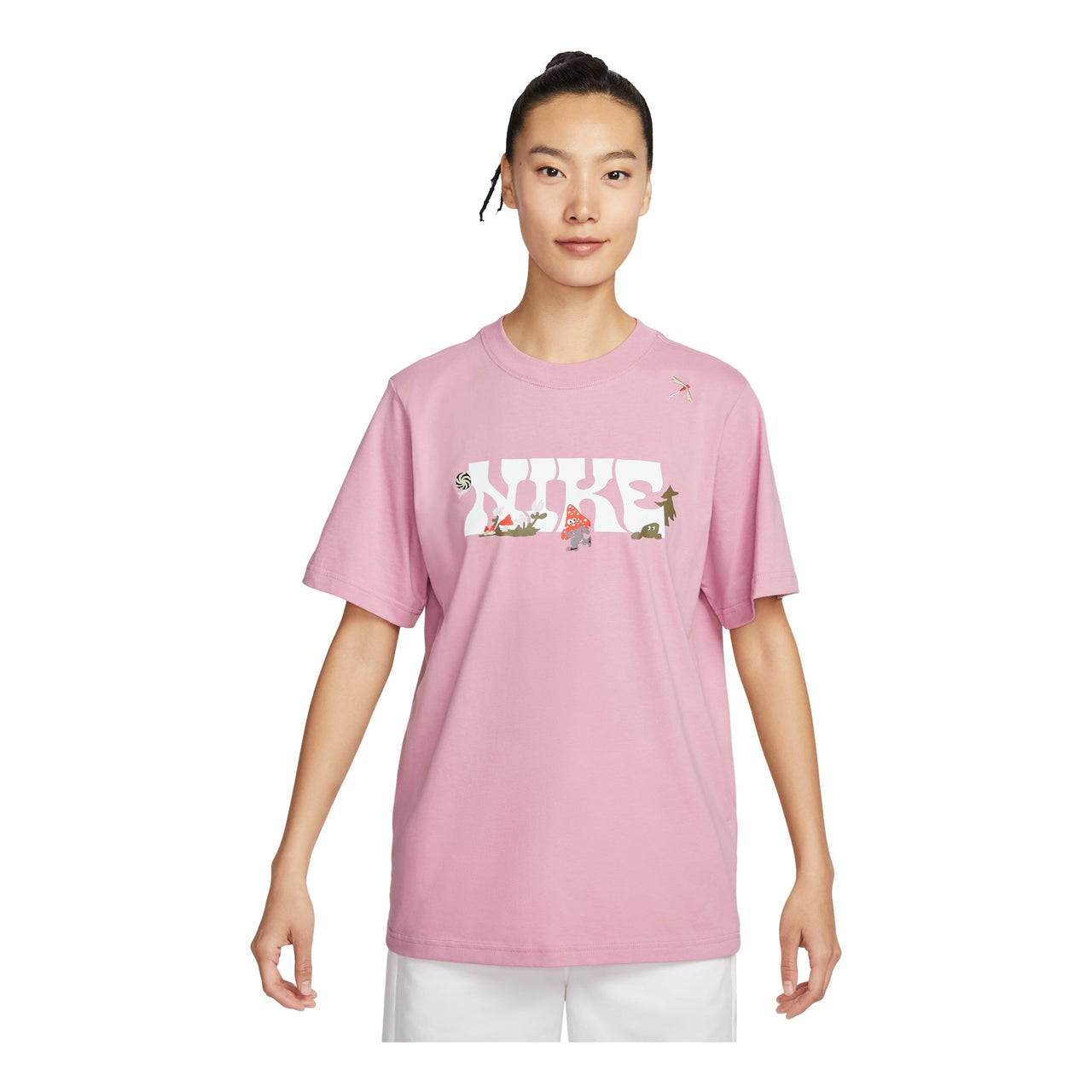 (WMNS) Nike Sportswear Graphic T-shirt Asia Sizing 'Pink' IF0607-668