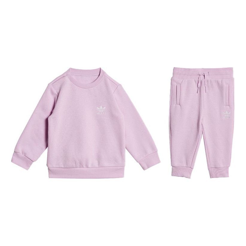 (GS) adidas Adicolor Crew Set 'Purple' HK7471