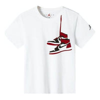 (PS) Air Jordan AJ1 Shoe Crew Tee 'White Red' JD2132013GS-002