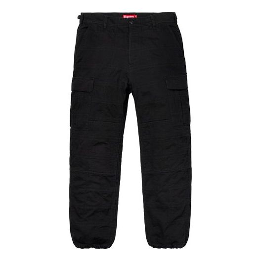 Supreme SS19 Patchwork Cargo Pant Black Casual Long Pants Unisex SUP-SS19-163