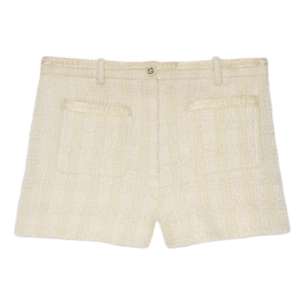 (WMNS) Gucci Wool Tweed Shorts 'Ivory' 776464-ZAOOU-9200