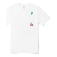 (WMNS) Vans Funny Pattern Small Turtle Embroidered Sports Short Sleeve White VN0A5F2EWHT