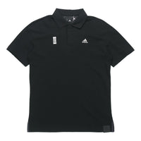 Men's adidas WJ POLO Short Sleeve POLO Black Polo Shirt FT2760