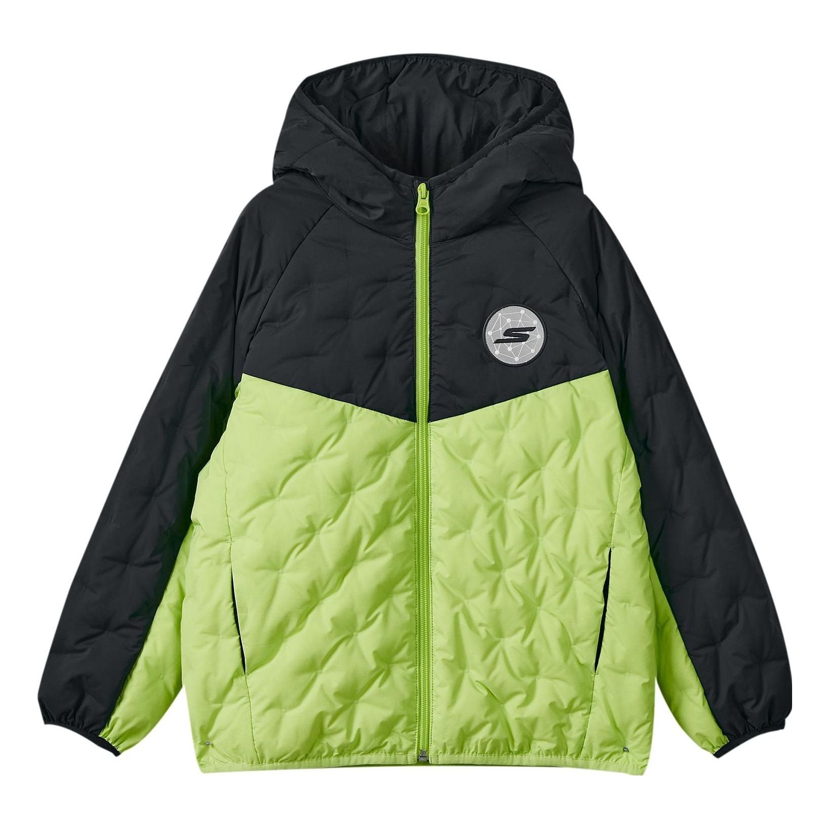 (GS) Skechers Lifestyle Hooded Jacket 'Green Black' P423B030-0018