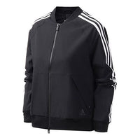 (WMNS) adidas Stand Collar Sports Jacket Black FK3511