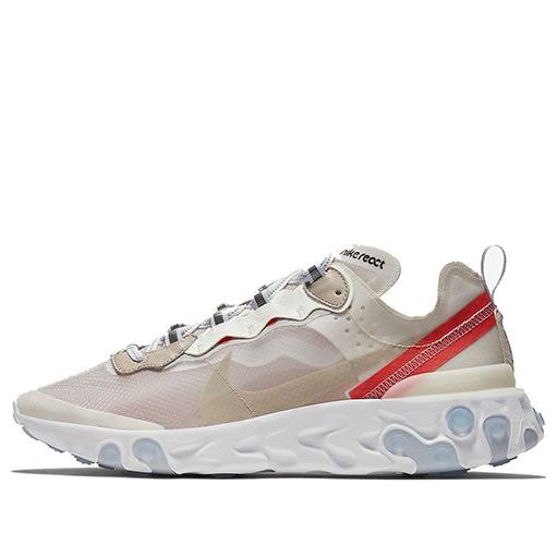 Nike React Element 87s 'Grey Red' AQ1090