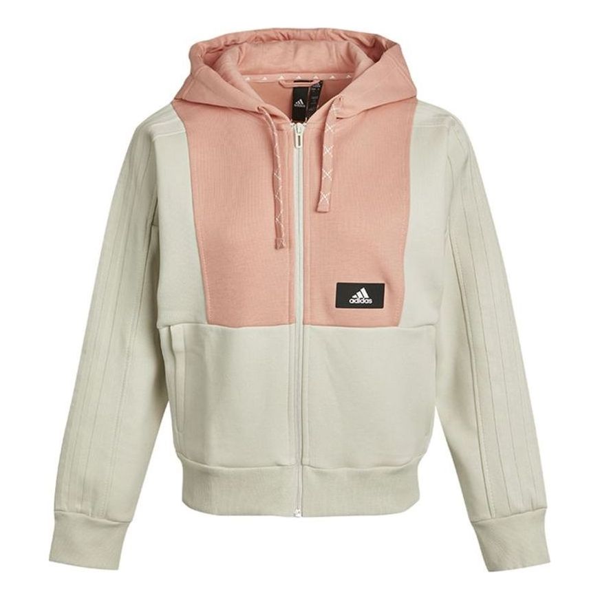 (WMNS) adidas STR Knitted Jacket Asia Sizing 'Pink White' GP0691