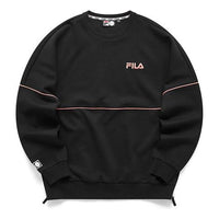 Fila Loose Round Neck Pullover Long Sleeves Unisex Black T11U116205F-BK