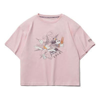 (WMNS) Li-Ning x Disney Crossover Cartoon Printing Tee 'Pink' AHSR208-2