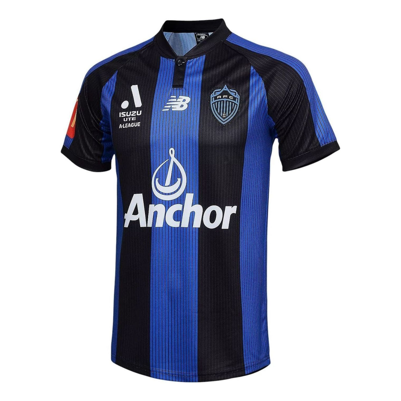 (GS) New Balance Auckland City FC Home Jersey Asia Sizing 'Black Blue' AFC73508YBL