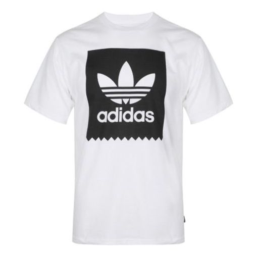 adidas originals Large Logo Printing Casual Short Sleeve White EC7363
