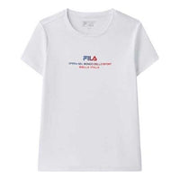 (WMNS) FILA Printing Logo Short Sleeve White T-Shirt F11W038158F-WT