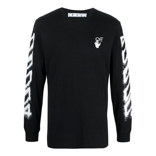 Off-White SS21 Arrow Long Sleeves Slim Fit Version Black OMAB001S21JER0051001